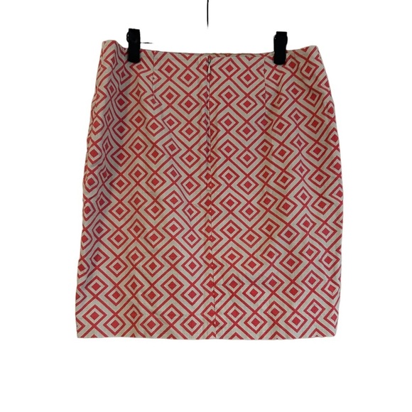 ANN TAYLOR GEOMETRIC PATTERN SKIRT - Picture 2 of 4